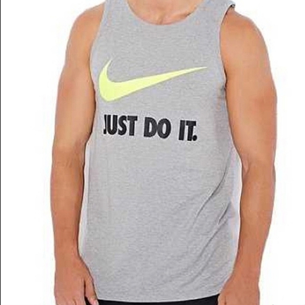 Nike Youth "Just Do It" Gray Tank Top Size XL πͺ - Picture 2 of 9